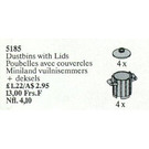 LEGO Dustbins met Lids 5185