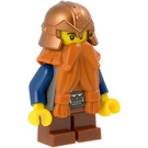 LEGO Krasnolud z Pomarańczowy Broda I Miedź Kask Minifigurka