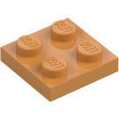 LEGO Earth Orange Plate 2 x 2 (3022 / 94148)