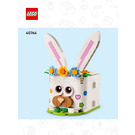 LEGO Easter Bunny Surprise Set 40764 Instructions