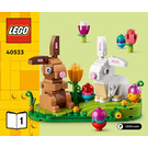 레고 Easter Rabbits Display 40523 지침