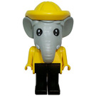 LEGO Edward Elephant with Fisherman Outfit and Black Eyes Fabuland Figure