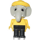LEGO Edward Elephant with Fisherman Outfit and White Eyes Fabuland Figure