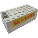 LEGO Electric 9V Battery Box 4 x 8 x 2.333 Cover with "LL-6482" (4760)