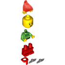 LEGO Elf (rouge Chapeau) avec Skates Figurine