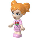 LEGO Ella med Rosa Watermelon Topp Minifigur