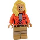 LEGO Ellie Sattler with Coral Shirt and Long Hair Minifigure