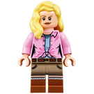 LEGO Ellie Sattler with Pink Top and Long Hair Minifigure