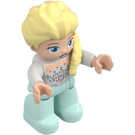 LEGO Elsa con Bianco Superiore Figura Duplo