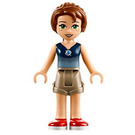 LEGO Emily Jones mit Dunkel Beige Shorts und Dark Blau oben Minifigur