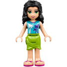 LEGO Emma Blue top with Palm Trees and Lime Skirt Minifigure