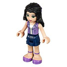 LEGO Emma, Dark Blauw Rok, Paars Top Minifiguur