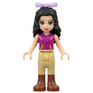 LEGO Emma, Magenta Top, Tan Riding Pants, Bow Minifigure