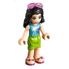 LEGO Emma with Azure Palm Tree Top and Sunglasses Minifigure