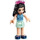 LEGO Emma met Blauw Zwempak Top en Stofbril Minifiguur