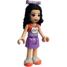 LEGO Emma with Cat Top and Lavender Skirt with Bow Minifigure