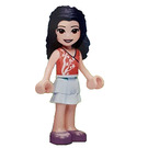LEGO Emma with Coral Wrap Top and Layered Skirt Minifigure