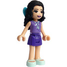 LEGO Emma with Lavender Dotted Top and Purple Skirt with Azure Bow Minifigure