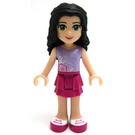 LEGO Emma with Lavender Top and Magenta Skirt Minifigure