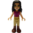 LEGO Emma with Tan Riding Pants and Magenta Top Minifigure