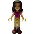 LEGO Emma mit Beige Riding Pants und Magenta oben Minifigur