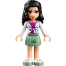 LEGO Emma with White Jacket and Green Skirt Minifigure