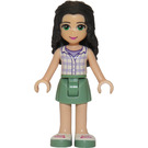 LEGO Emma with White Plaid Shirt and Bow Minifigure