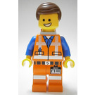 LEGO Emmet med Ryggsäck Minifigur och platta på ben