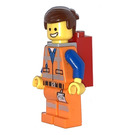 LEGO Emmet met Rugzak Minifiguur zonder plaat op poot