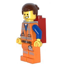 LEGO Emmet avec Sac à dos Figurine sans plaque sur la jambe