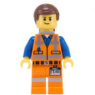 LEGO Emmet con Lopsided Smile y No Placa en Pierna Minifigura