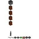 LEGO Enderman with Bright Green and Reddish Brown Box Minifigure