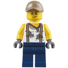 LEGO Engineer med Dirt Stained Vit Skjorta Minifigur