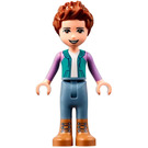 LEGO Ethan with Turquoise and Purple Hoodie and Brown Boots Minifigure