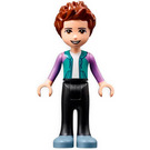 LEGO Ethan s Turquoise a Fialová Mikina s kapucí Minifigurka