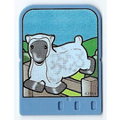 LEGO Explore Story Builder Card Farmyard Fun with sheep jumping over fence pattern (43984)