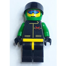 LEGO Extreme Team Racer mit Grün Helm mit Flames Muster Minifigur