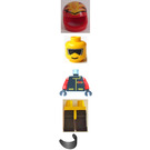 LEGO Extreme Team, Rot Helm mit Flamme Minifigur