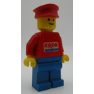 LEGO Exxon Fuel Tank Operator med Kropp Klistermärke Minifigur