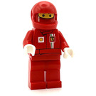 LEGO F1 Ferrari Pit Crew Member - med Kropp Klistermärken på Främre och Tillbaka Minifigur