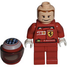 LEGO F1 Ferrari R. Barrichello with Helmet and Torso Stickers Minifigure