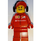 레고 F14 T & Scuderia Ferrari Truck Crew Member ~와 함께 Open Smile 미니피규어