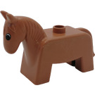LEGO Fabuland Brown Duplo Horse with black eyes
