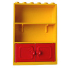 LEGO Fabuland Cupboard 2 x 6 x 7 with Red Doors