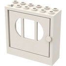 LEGO Fabuland Tür Rahmen 2 x 6 x 5 mit Weiß Tür mit barred oval Fenster