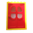 LEGO Fabuland Door Frame 2 x 6 x 7 with Red Door