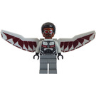 LEGO Falcon mit Grau Anzug und Dunkelrot Flügel Minifigur