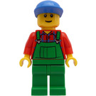 LEGO Farmer Green Overalls Minifigur
