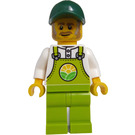 LEGO Farmer Horace with Lime Overalls Minifigure