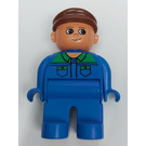 LEGO Farmer mit Blau Beine und oben